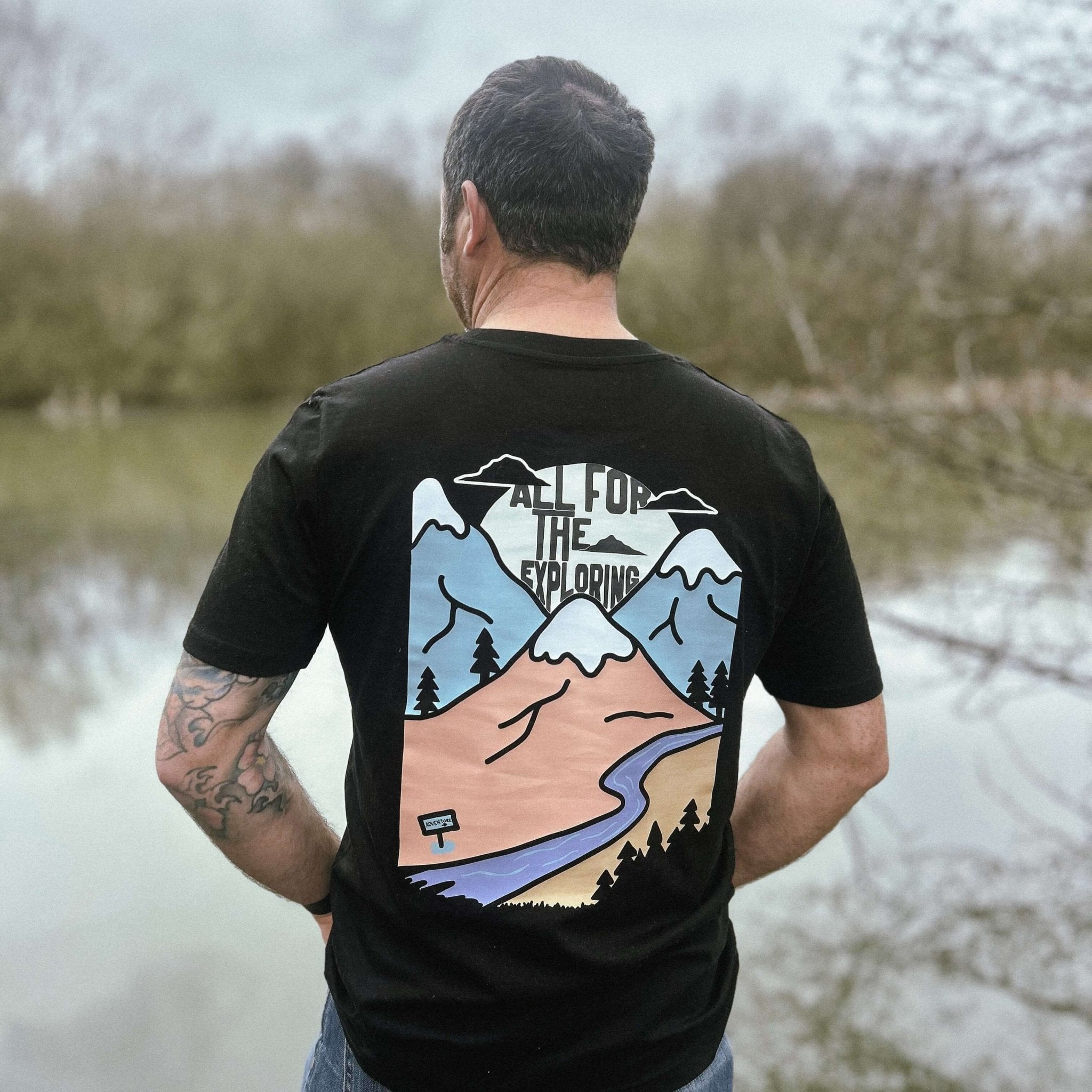 "All For the Exploring" Organic Tee - Lynch & Loose Clothing