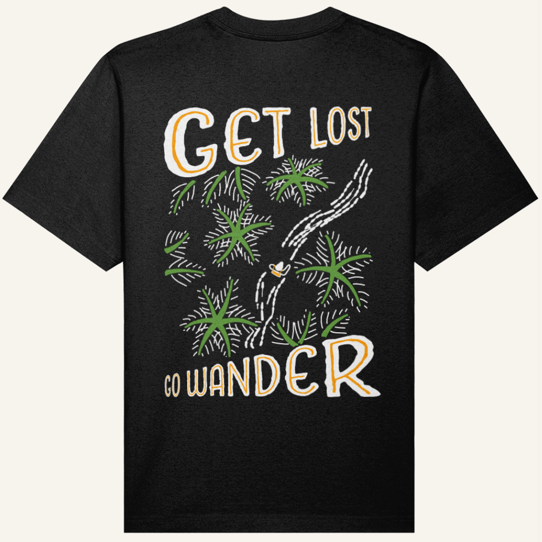 "Get Lost Go Wonder" Organic Tee - Lynch & Loose Clothing