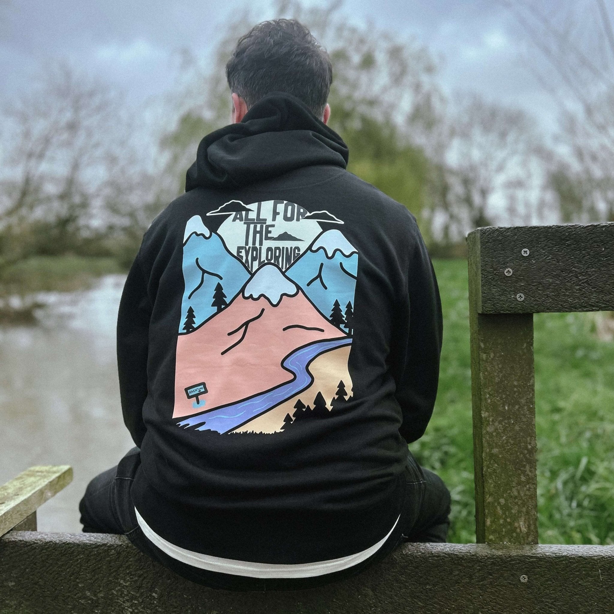 "All For the Exploring" Organic Hoodie - Lynch & Loose Clothing