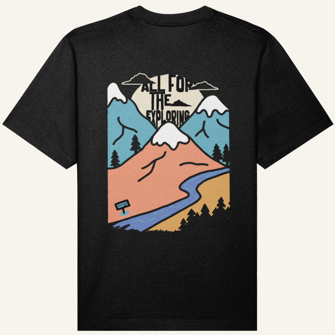 "All For the Exploring" Organic Tee - Lynch & Loose Clothing