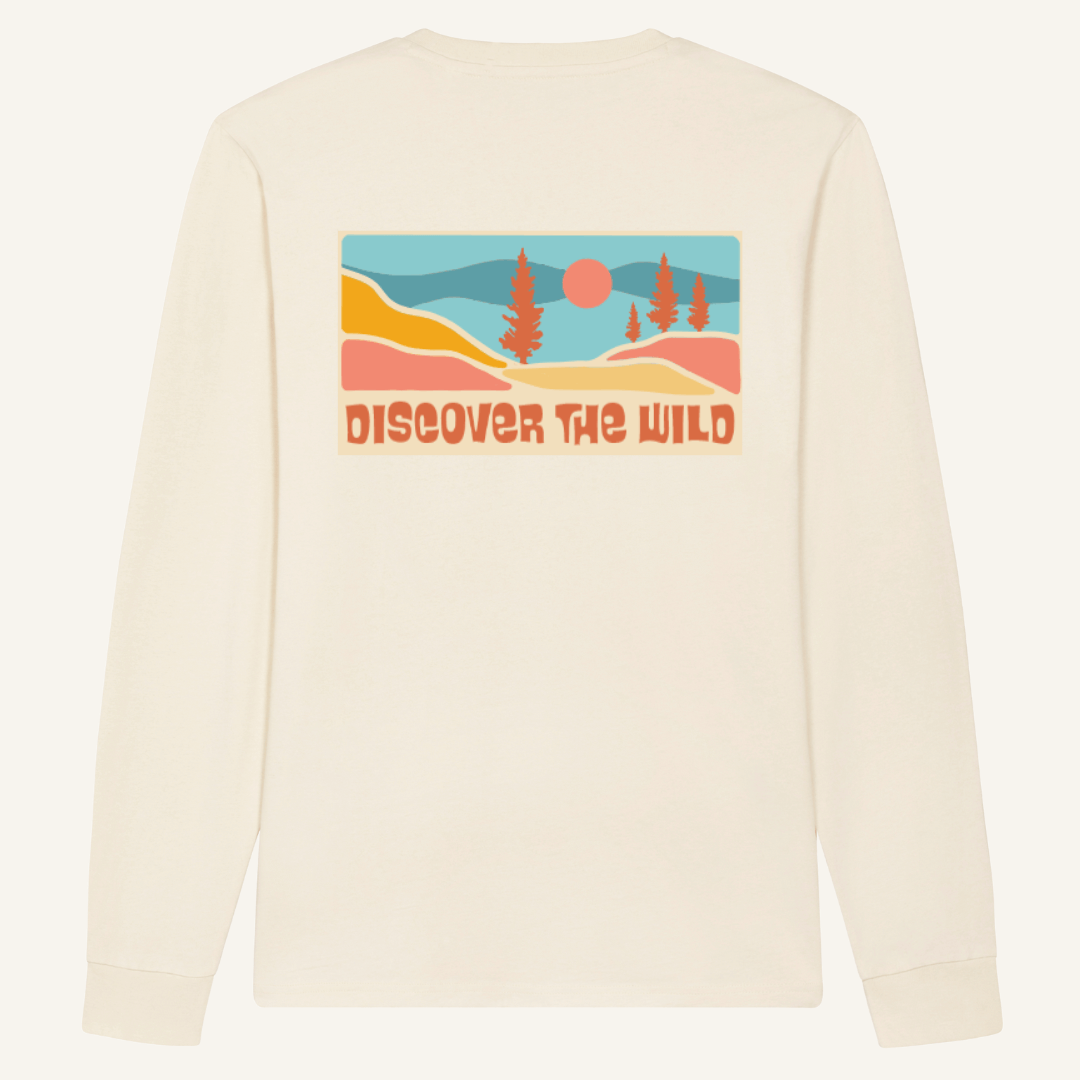 "Discover the Wild" Organic Long Sleeve Tee - Lynch & Loose Clothing