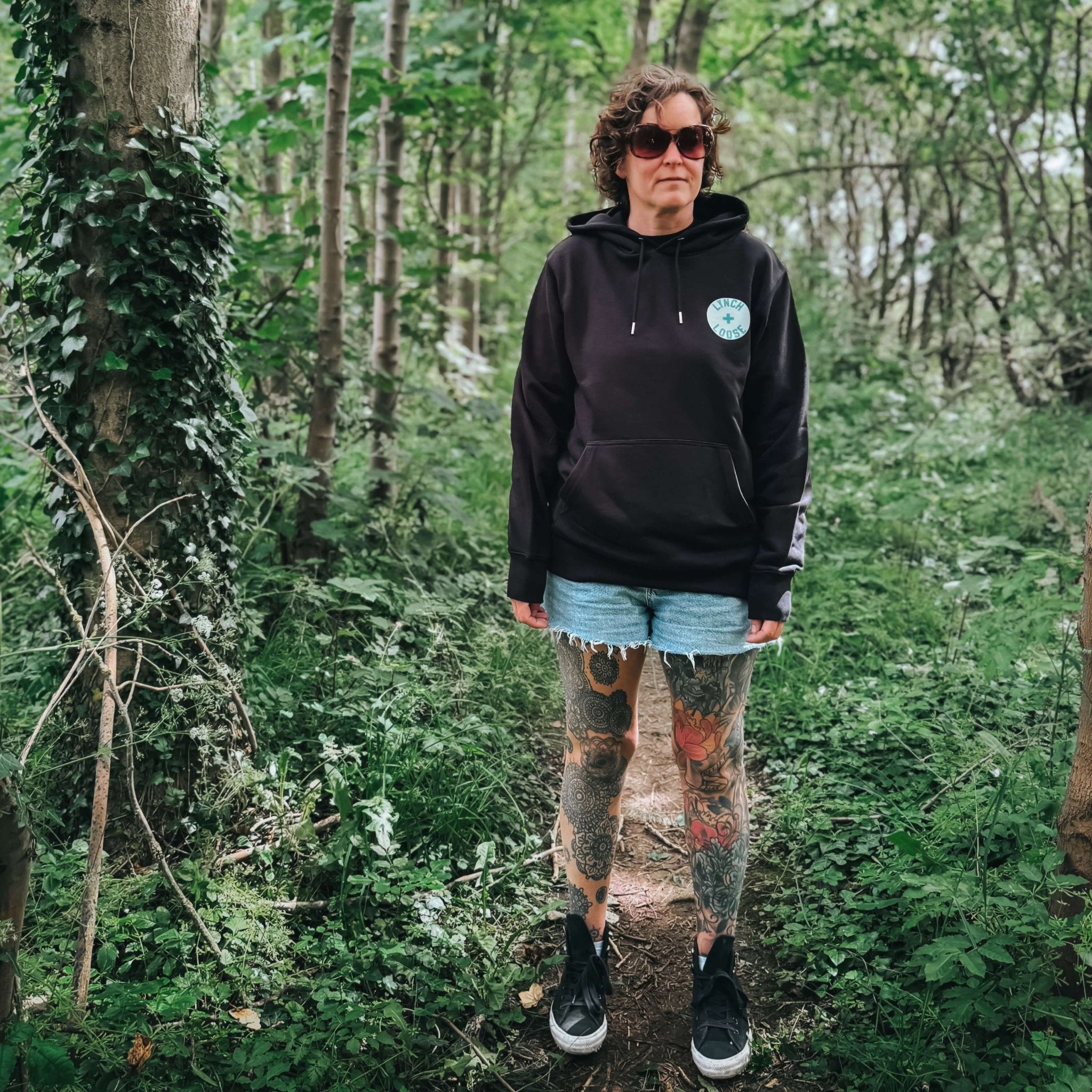 "Go Beyond The Flowers" Organic Hoodie - Lynch & Loose Clothing