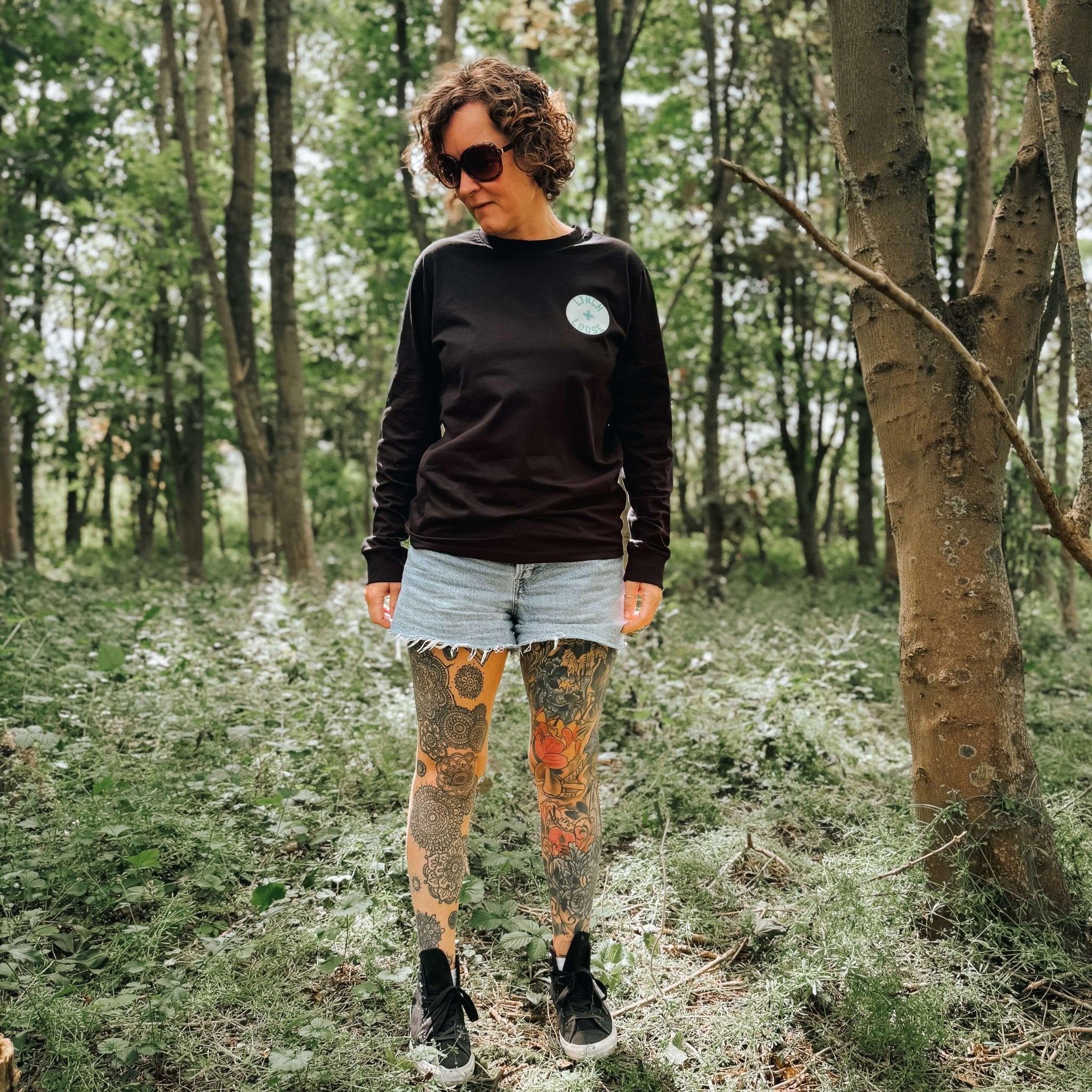 "Go Beyond The Flowers" Organic Long Sleeve Tee - Lynch & Loose Clothing