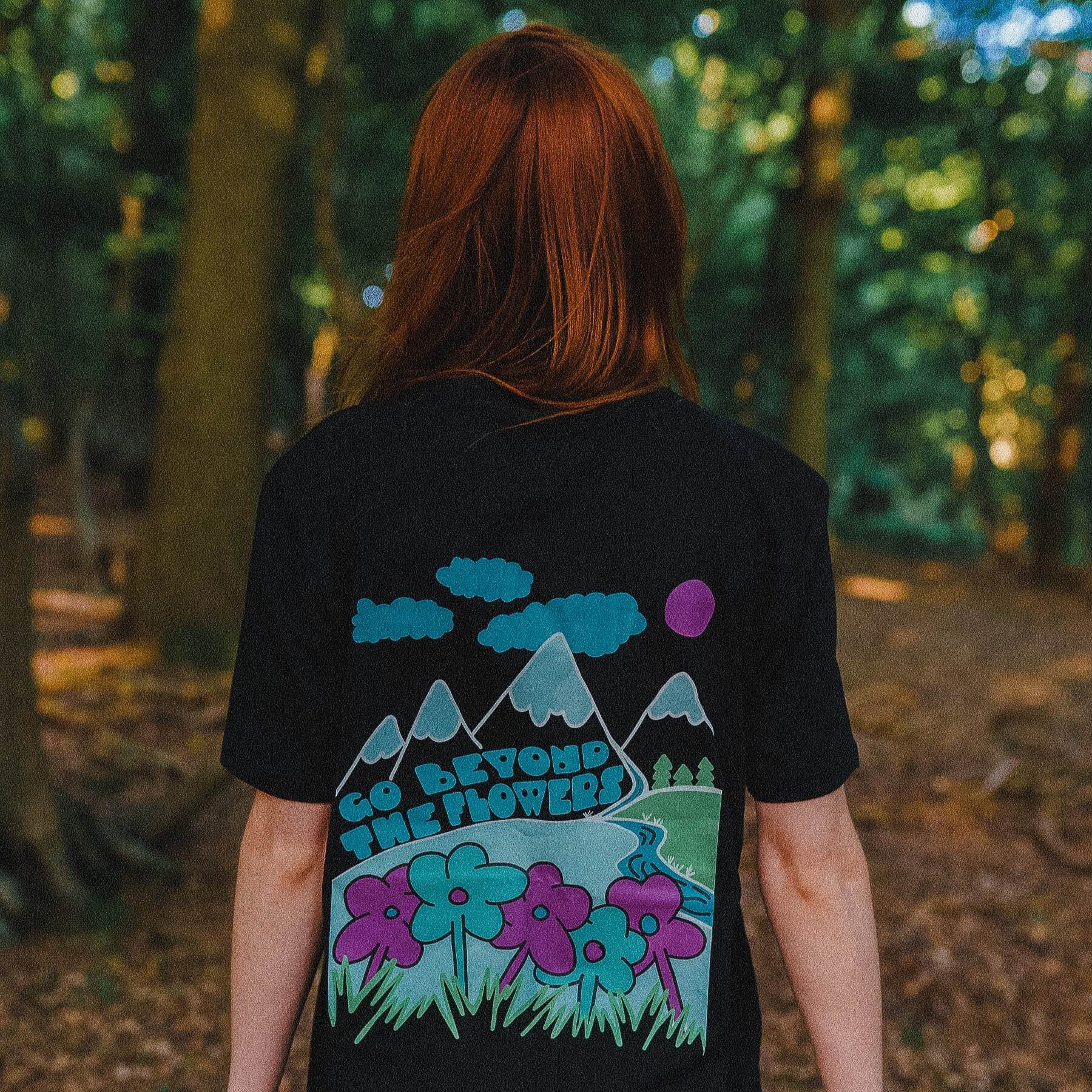 "Go Beyond The Flowers" Organic Tee - Lynch & Loose Clothing