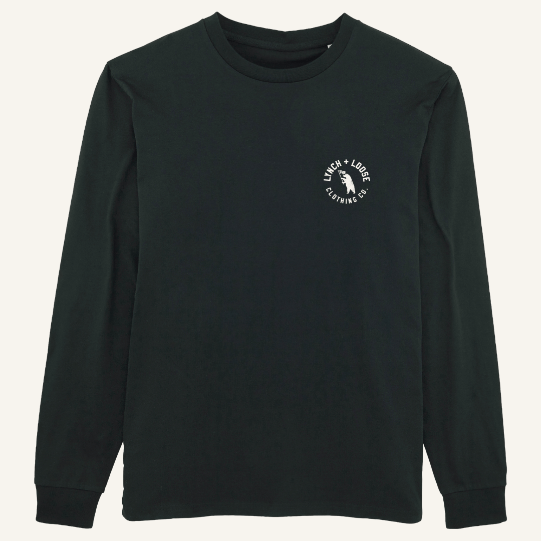 "Logo" Organic Long Sleeve Tee - Lynch & Loose Clothing