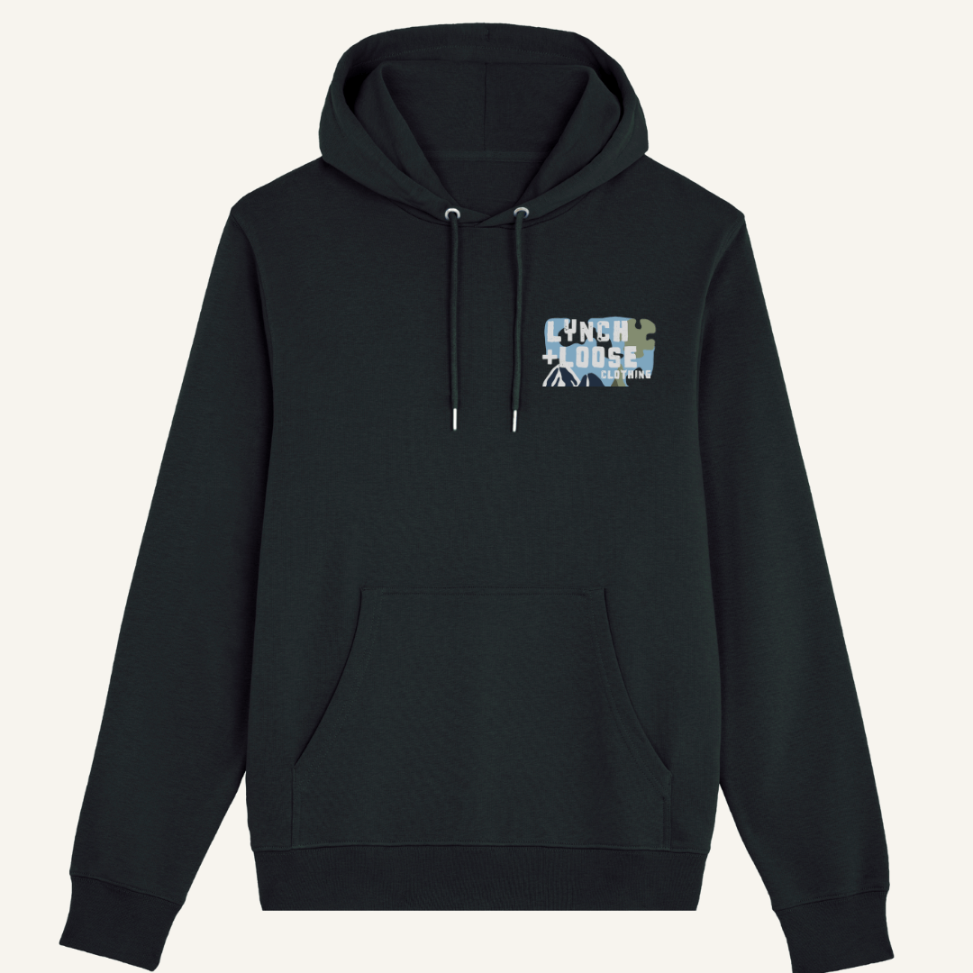 "Missing Piece" Organic Hoodie - Lynch & Loose Clothing