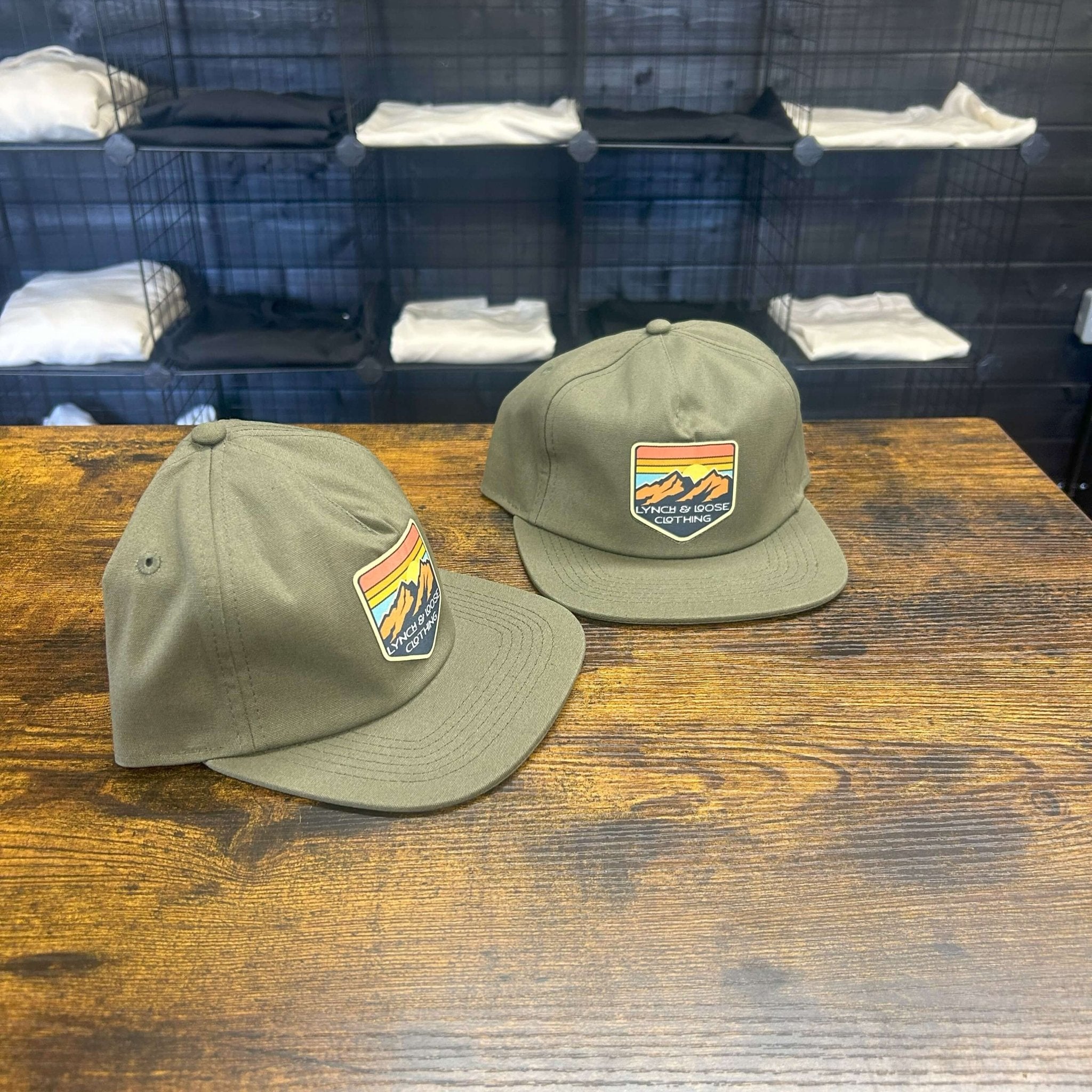 Organic 5 Panel Cap "Olive Green" - Lynch & Loose Clothing