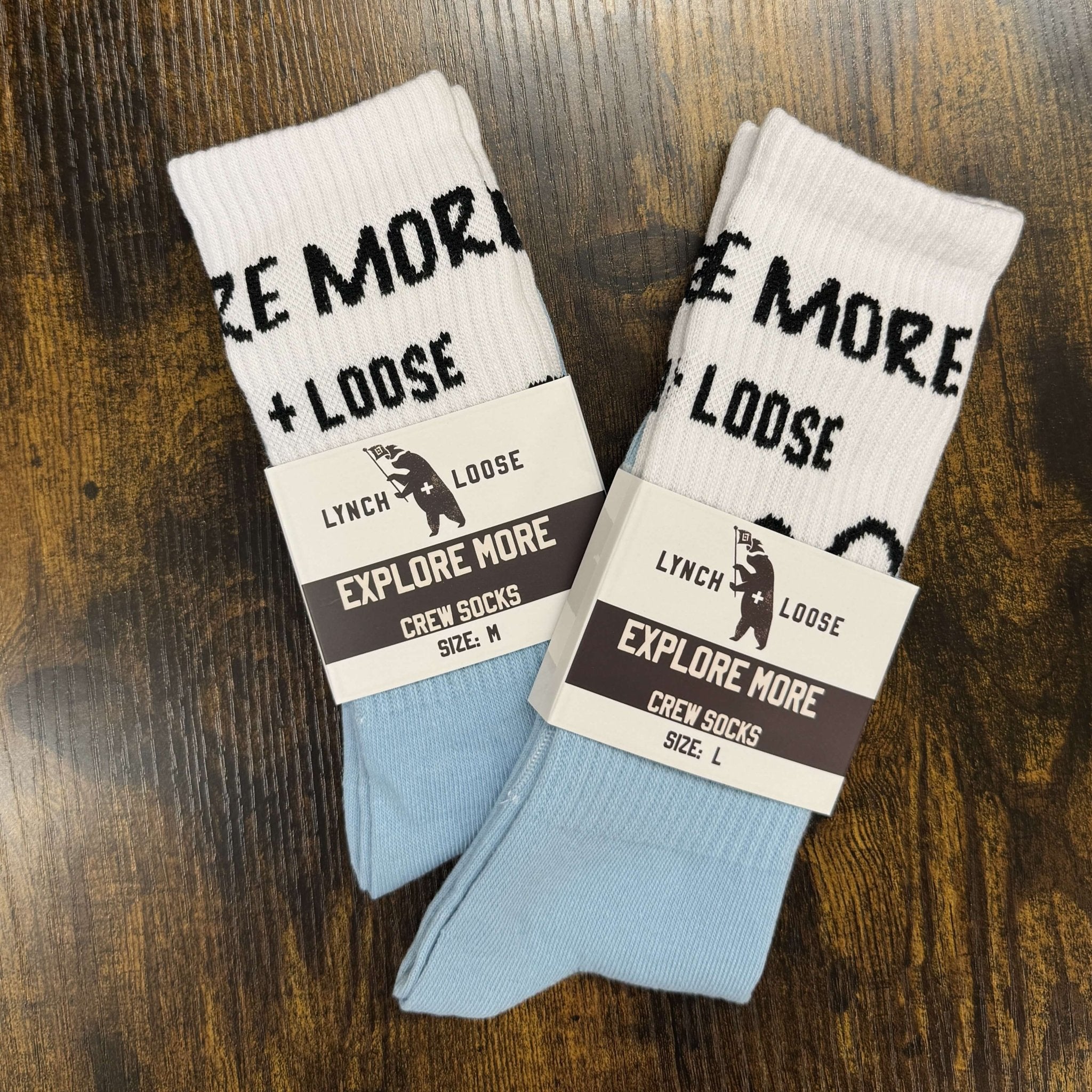 Organic " Explore More" Socks - Lynch & Loose Clothing