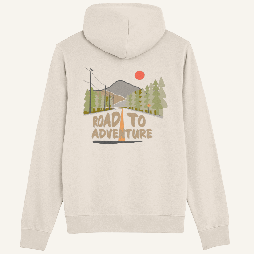 "Road To Adventure" Organic Hoodie - Lynch & Loose Clothing