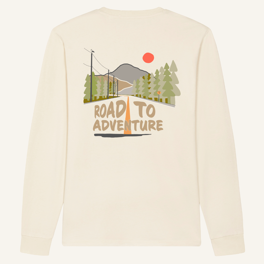 "Road To Adventure" Organic Long Sleeve Tee - Lynch & Loose Clothing