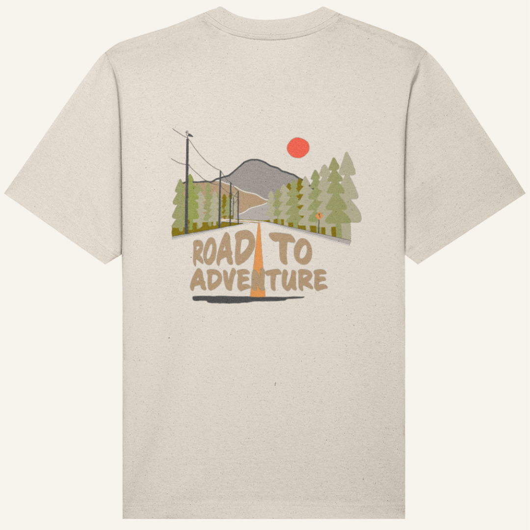 "Road To Adventure" Organic Tee - Lynch & Loose Clothing