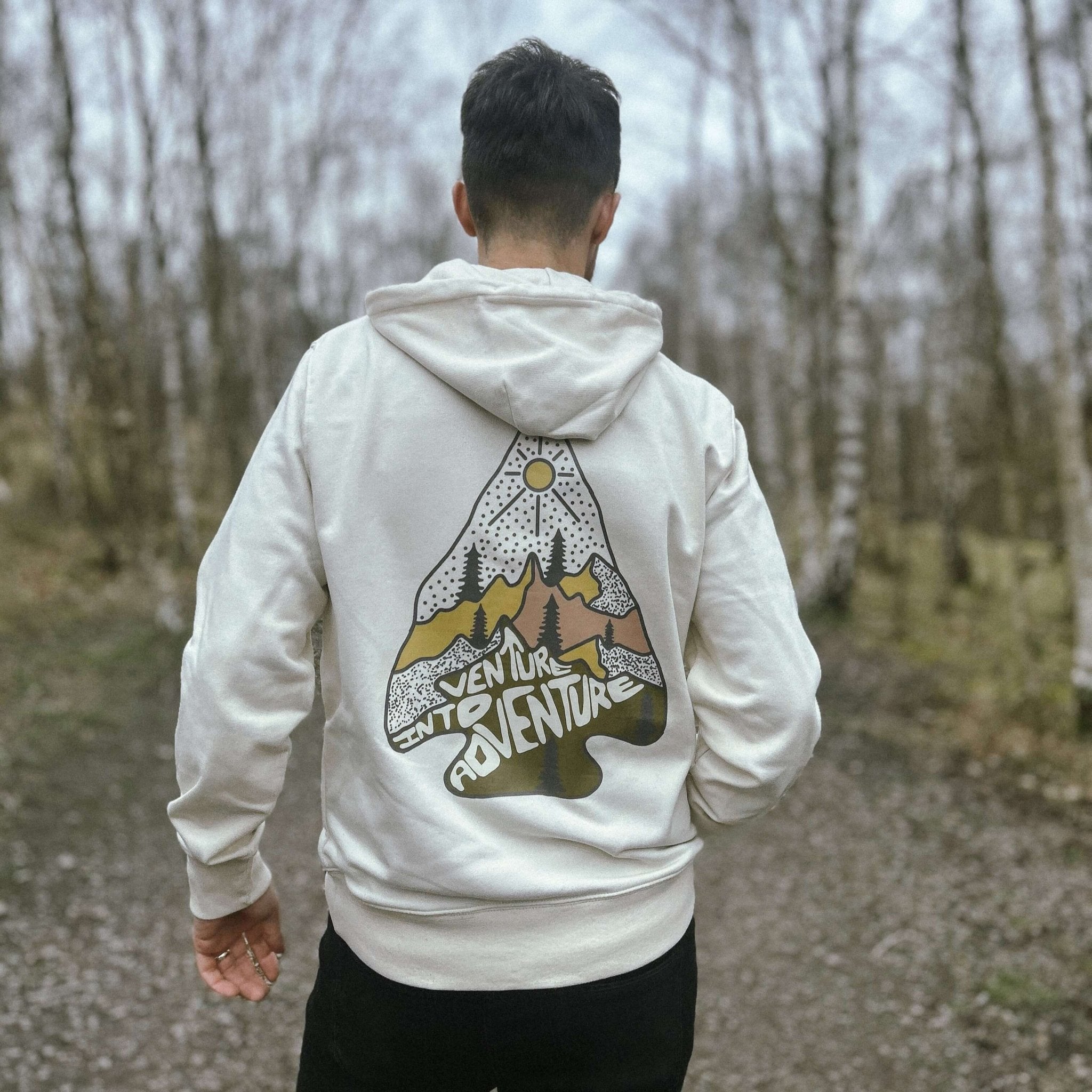 "Venture Into Adventure" Organic Hoodie - Lynch & Loose Clothing