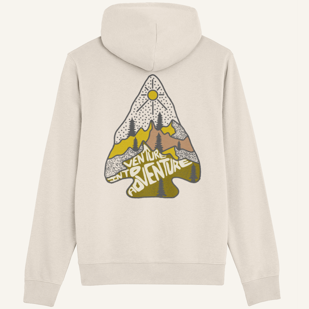 "Venture Into Adventure" Organic Hoodie - Lynch & Loose Clothing